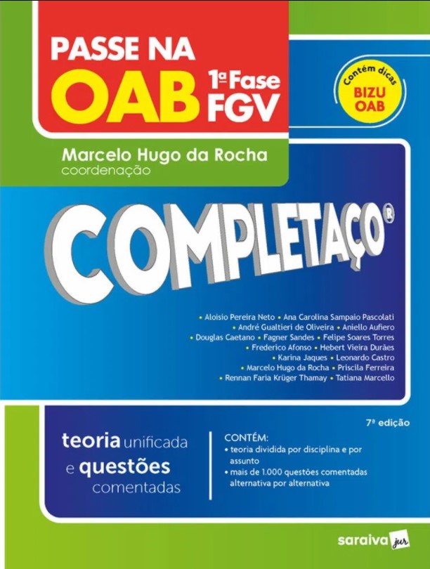 Passe na OAB 1ª Fase FGV – Completaço – Teoria Unificada e Questões Comentadas